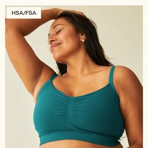 Sublime® Bamboo Hands-Free Pumping Lounge & Sleep Bra | Bright Teal × 1
